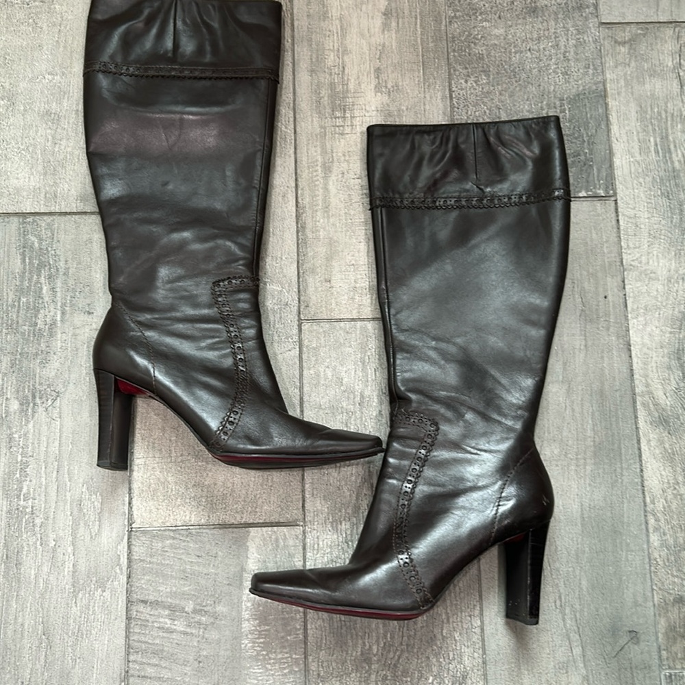 Westies brown leather boots size 7.5